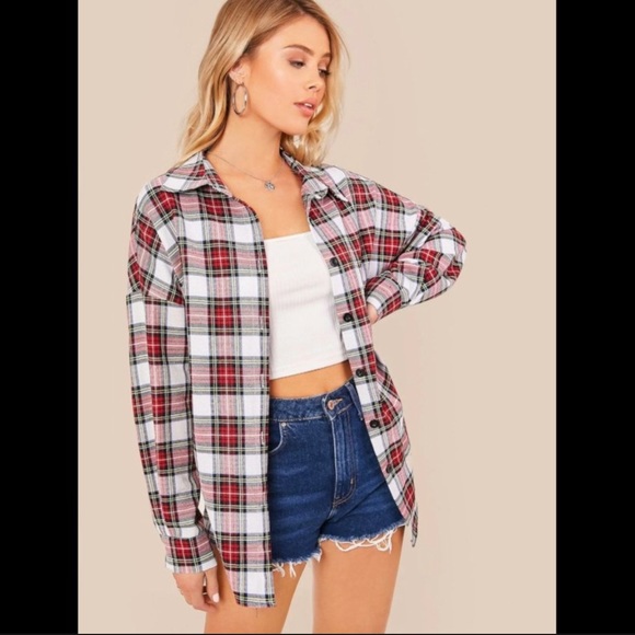 ♥️Tartan-Plaid, Flannel, Button-down Shirt, SML, MED - Picture 2 of 6